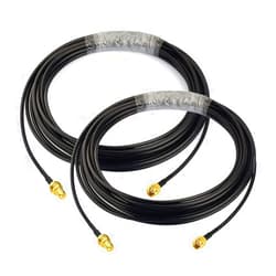 Bingfu WiFi Antenna Extension Cable 2-Pack RP-SMA Male to RP-SMA Female Bulkhead Mount RG174 Cable 20 feet for WiFi Router Security IP Camera Wireless Network Card Adapter