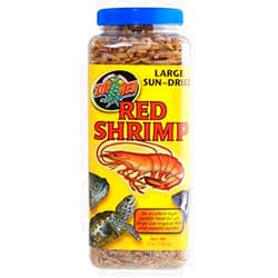 DBDPet Zoomed Large Sun-Dried Red Shrimp - Turtle Food - Includes Attached Pro-Tip Guide