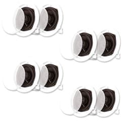 Acoustic Audio by Goldwood Acoustic Audio R191 in Ceiling/in Wall Speaker 4 Pair Pack 2 Way Home Theater 1600 Watt New R191-4Pr