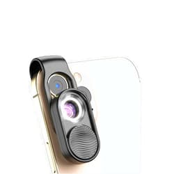 APEXEL Phone Microscope Lens, Nano Zoom 100X Phone Micro Lens for for All Smartphone with LED Light, Pocket Microscope iPhone Camera Lens Attachment Portable Micro Lens for Kids Adults Trichome Coin