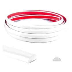 Art3d 10 Ft Peel and Stick Trim for Backsplash Tile Edge, Self-Adhesive Liner for Corner Decor in White…