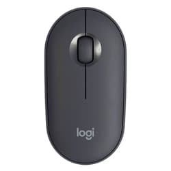 Logitech Pebble Wireless Mouse with Bluetooth or 2.4 GHz Receiver, Silent, Slim Computer Mouse with Quiet Clicks, for Laptop/Notebook/iPad/PC/Mac/Chromebook - Graphite