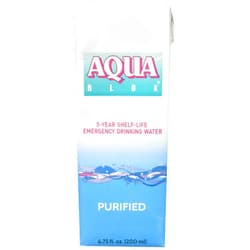 Aqua Blox 200ml Water Supply (32 Pack), Purified Emergency Drinking Water, 5-Year Shelf LIfe, Emergency Preparedness Supplies for Disasters, Camping, Earthquake, Flood, No Additives or Preservatives