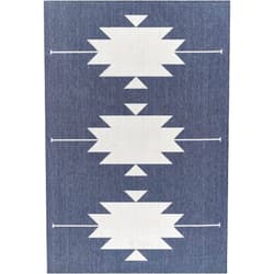 Momeni Baja Contemporary Indoor/Outdoor Area Rug, Denim, 1'8