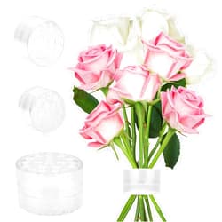 MAGICPALACE Spiral Ikebana Stem Holder - Perfect Twist for Effortless Flower Arranging and Bouquet Twisting，stem holders for flowers frog,Dutch Wedding Decor, and Exquisite Floral Art! (Transparent-19 holes)