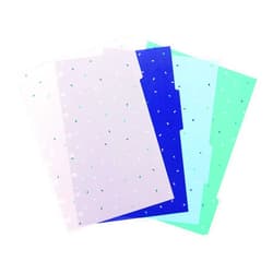 Filofax Refillable Notebook Accessory, A5 Size, Garden Collection, Dividers with Tabs, Set of Four (B142125)