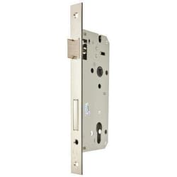 Yale Wooden Door Mortise Lock with Square Edge Front, 50 mm Entry, 85 mm wheelbase, Piccola, Nichelato, Satinato