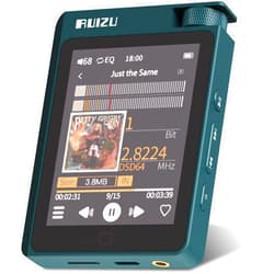 RUIZU 64GB HiFi Lossless MP3 Player with Bluetooth 5.0, DSD High Resolution Digital Audio Player, High-Res Portable Music Player with 2.8 inch Full Touch Screen, Support up to 512GB Micro SD Card