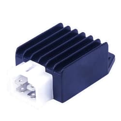 Glixal GY6 50cc 80cc 100cc 125cc 150cc 12V 4-pin Voltage Regulator Rectifier for JONWAY, JMSTAR, ROKETA, SUNL, TANK, PEACE, TAOTAO 139QMB 157QMJ Scooter Moped ATV Go-Kart (Half-Wave)