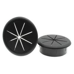 LBTODH 2-3/8 Inch(60mm) Flexible Cable Cord Grommet 2pcs Desktop Cable Hole Cover Grommet Desk Grommet for Home and Office Desktop Wire Organizer(Black)