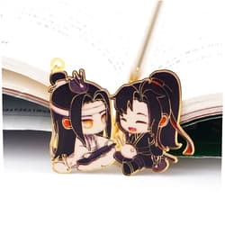 JJLFresheners Chinese Mo Dao Zu Shi Bookmark， Grandmaster of Demonic Cultivation Wei Wuxian LAN Wangji Metal hollowing Bookmark
