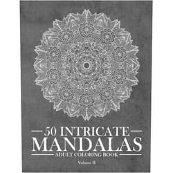 Zamil Hussain Publications 50 Intricate Mandalas - Coloring book For Adults (Volume 2): Complex and Advanced Mandala Art coloring pages for Digital-Detox, Relaxation and Stress-Relief (Mandala Coloring Book Series)