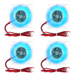 Shutao 4Pcs 3010 Fan 30mm 30x30x10mm RGB Fan Color Led DC 24V 3010 DC Cooler Hydraulic Bearing Brushless Cooling 30x10mm 2PIN