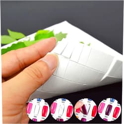 Noverlife 780PCS Nail Art False Tips Double-Sided Sponge Glue Adhesive Tape, Pre-cut Self-Adhesive Foam Strips Fixing Sticker for Nail Design Gel Polish Color Display Card Book