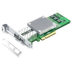 H!Fiber.com 10Gb SFP+ PCI-E Network Card NIC, with Broadcom BCM57810S Chip, Dual SFP+ Port Card, PCI Express X8, Ethernet LAN Adapter Support Windows/Windows Server/Linux/VMware Esxi