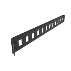 Jingchengmei 12-Port Blank Keystone Panel 1U Hinged Universal Blank Patch Panel for 19
