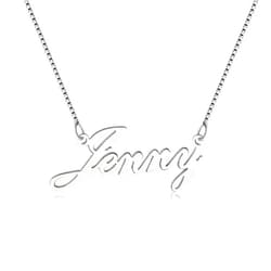Lutilo 925 Sterling Sliver Custom Name Necklace Personalized Initial Necklaces Pendant Jewelry Gift for Her