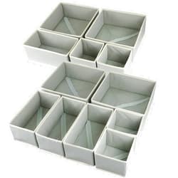 Fordonral 12 Pack Drawer Organizer for Clothing, Foldable Cloth Drawer Dividers Storage Bins, Clothes Drawer Organizer for Underwear,Folded Clothes,Baby Clothing,Socks,Bra,Towels,Ties