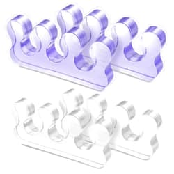 Molain 4Pcs Toe Separators Pedicure,Pedicure Toe Separators,Repeatable Washable Toenail Dividers,Toe Separators for Nail Polish Application