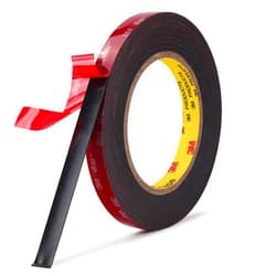 Bulina 3M Double Sided Mounting Tape 5925 VHB Black Foam Tape High Bond Waterproof Heavy Duty Strong Adhesive Tape Thick 0.025 in Fastener Replace Décor Frame Logos