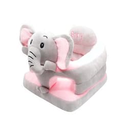 vocheer Sit Me Up Floor Seat for Baby Chair for Sitting Up Support Seat Sofa Plush Animal Shaped Baby Learning to Sit Chair for 3-24 Months Girls and Boys, PP Cotton Full Filling,Elephant