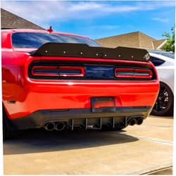 Authority Motorsport LLC Original Rear Diffuser V3 5 Fins Set Compatible with Dodge Challenger 2015-2022 *** Made in The USA ***