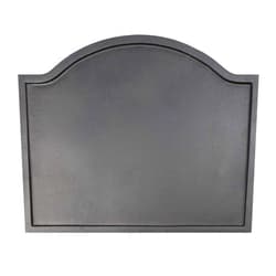 Minuteman International Plain Design Cast Iron Fireback, Large,CFB-09,Black