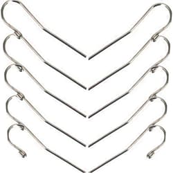 Annhua 10Pcs Dental Lip Hooks for Apex Locator, Stainless Steel Tester Endo Instrument Tools Used for Dental Clinic, Lab Equipment - Acid and Rust Resistance|2 mm