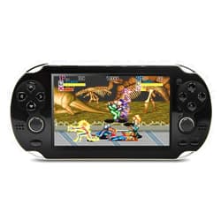 CZT 4.3 inch 8GB Double Joystick Handheld Game Console Build in 2000 Games Video Game Console Support Arcade/CPS/FC/SFC/GB/GBC/GBA/SMC/SMD/SEGA Games MP4 Player (Black)