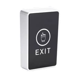 YUHANUS Touch to Exit Button for Door Access Control System LED Light 5 Contact Output Push Exit Switch Rectangle Shape