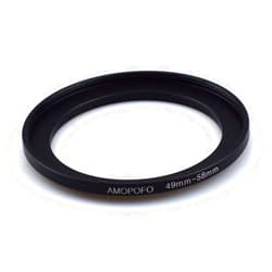 AMOPOFO Universal 49-58mm /49mm to 58mm Step Up Ring Filter Adapter for UV,ND,CPL,Metal Step Up Ring Adapter