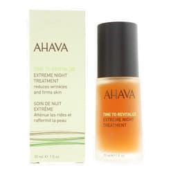 AHAVA Extreme Night Treatment - Exclusive Moisturizer, Neck & Chest Cream, Smoothes Skin & Reduces Wrinkles, Enriched with Patented Extreme Complex, Dead Sea Osmoter, Peptides & Resveratrol 1 Fl.Oz
