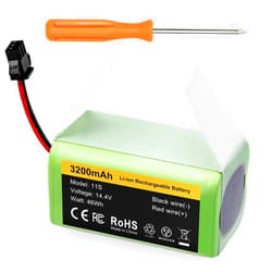 FirstPower 3200mAh Battery Compatible with Eufy Battery Replacement - Eufy 11s Battery, 30, 30C, 15C, 15T, 12, 35C, 15C MAX - Ecovacs Deebot N79S, 500, N79, DN622 - Tesvor X500 Robot Vacuum Cleaners