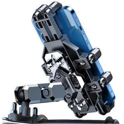 Cesicersi Motorcycle Phone Mount Holder - [Dual Dampener] [Anti Shake] Motorcycle Cell Phone Mounts,Adjustable Bike Phone Holder, Fit for iPhone Samsung LG Google All 4.7-7.2