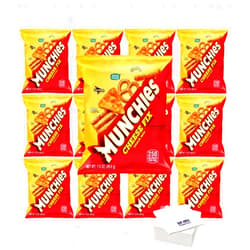 BAY AREA MARKETPLACE Munchies Cheese Fix Snack Mix, 1.75oz Bags, (Pack of 8) with Bay Area Marketplace Napkins