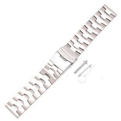 THEAGE Titanium Solid Watch Band for Mens Women, Pure Titanium Watch Straps 22mm