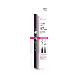 Ruby Kisses Duo Felt Tip Liquid Eyeliner in Black, Dual Ended Waterproof Eyeliner, Smudge-Proof & Long-Wearing, Regular & Micro Tip for Ultra Precise Thin to Bold Cat Eye, Fast Drying Formula