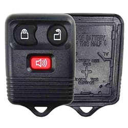 KeylessOption Just The Case Keyless Entry Remote Key Fob Shell Replacement - Black