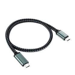 LUKFOCAB USB C to Micro USB Cable 1FT, Short 0.3M Braided Type C to Micro USB Cable, Android Charging Cord Supports Charge & 480Mbps Sync, for Mobile, MacBook Pro Samsung Galaxy, PS4, Kindle, Camera, GPS, LG