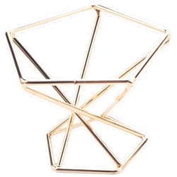 TAMOSH 3 Pcs Geometric Air Plant Holder Airplants Rack Metal Plants Stand Planter Shelves Himmeli Decor Tillandsia Containers