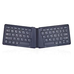 Perixx PERIBOARD-805E US, Wireless Foldable Ergonomic Bluetooth Keyboard, Ultra-Thin X Type Keys, Compatible with iOS, Android, or Windows Smartphone, Tablet, or Laptops, US English
