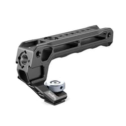 SmallRig Lightweight Top Handle, Grip for DSLR Camera Cage, Universal Handle with 5 Cold Shoe Adapters and Cold Shoe Base (Lite) - 3764