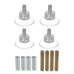 TYMXGHF goodxy Set of 4 Rubber Strong Suction Cup Replacements for Glass Table Tops with M6 Extension Screw