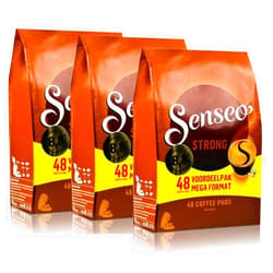 Aomlike Douwe Egberts, Senseo, Strong Roast, 48 Pods/Pads, Full and Rich Coffee, Triple Pack