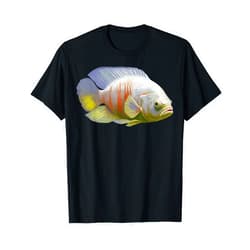 Fish Keeping Fresh Water Aquatics Lovers Shirts Albino Oscar Fish American cichlid for Monster Fish Keepers T-Shirt