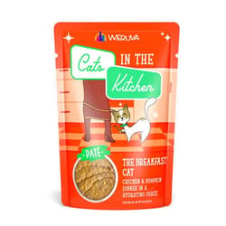 Weruva Cats in The Kitchen Paté, The Breakfast Cat with Chicken & Pumpkin, 3oz Pouch (Pack of 12)