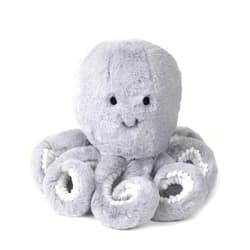 Lambs & Ivy Ocean Blue Plush Gray Octopus Stuffed Animal Toy - Inky