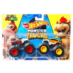 Hot Wheels Monster Trucks Donkey Kong Vs Bowser, Super Mario Demolition Doubles