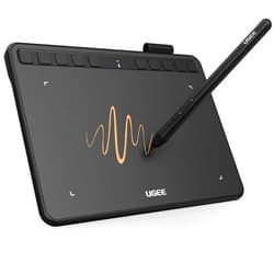 UGEE S640 Graphics Drawing Tablet, Digital Draw Art Pad with Pen Battery-Free Stylus Tilt Function 8192 Levels Pressure Sensitivity 10 Express Keys for Mac, Windows PC and Android
