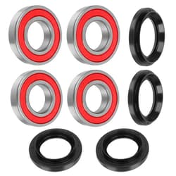 JAVIK Rear Wheel Bearings Seals for Yamaha Rhino 450 Rhino 660 Rhino 700 2005-2013, OEM# 93106-42800-00 93106-38800-00 93306-206Y2-00